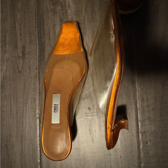 Miista London translucent /copper slide on sandal /kitten heel - Picture 4 of 6